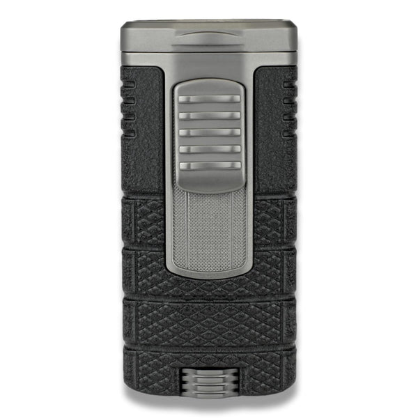 Xikar Tactical Triple Flame Cigar Lighter For the Bar Quality Importers Black and Gunmetal