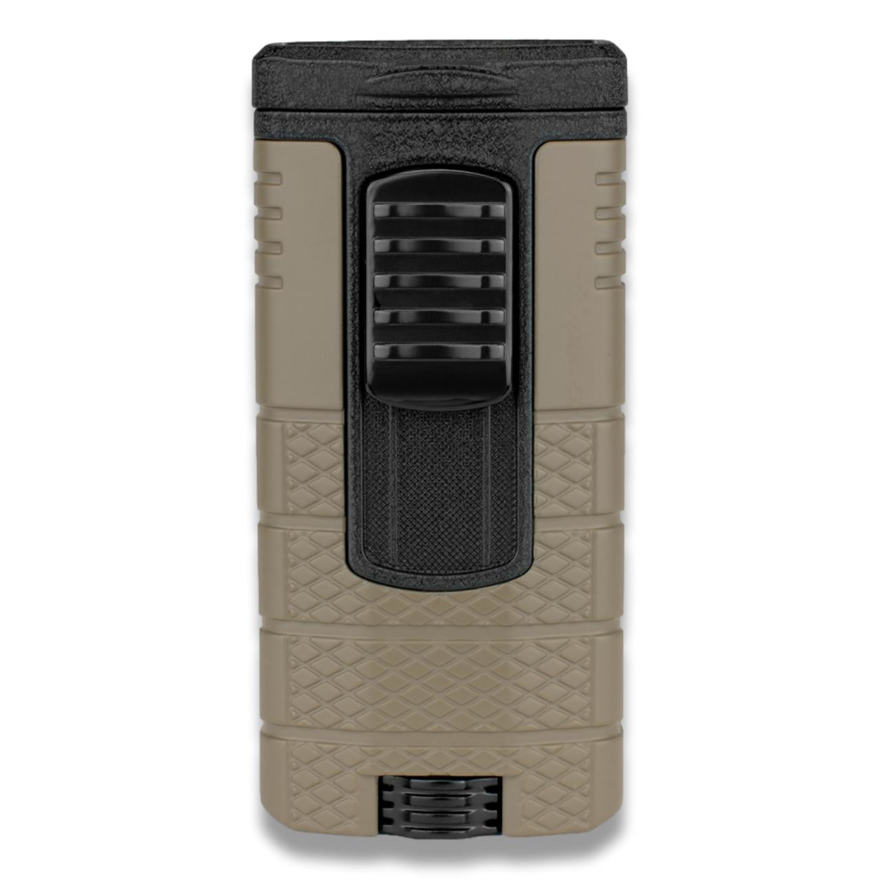 Xikar Tactical Triple Flame Cigar Lighter For the Bar Quality Importers Tan and Black