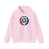 Light pink Toronto Blue Jays pullover hoodie with hood, drawstring, and front logo
