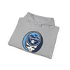 Heather gray Tampa Bay Rays hoodie folded with drawstring hood and round team logo