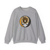 Sport grey crewneck sweatshirt with long sleeves and San Diego skull logo graphic