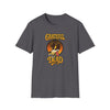 Dark gray T-shirt with front graphic of wolf head and “Grateful Dead” text