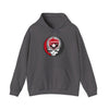 Charcoal Cincinnati logo hoodie with drawstring hood and kangaroo pocket