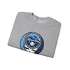 Sport grey crewneck sweatshirt with Tampa Bay Rays Stealie logo graphic