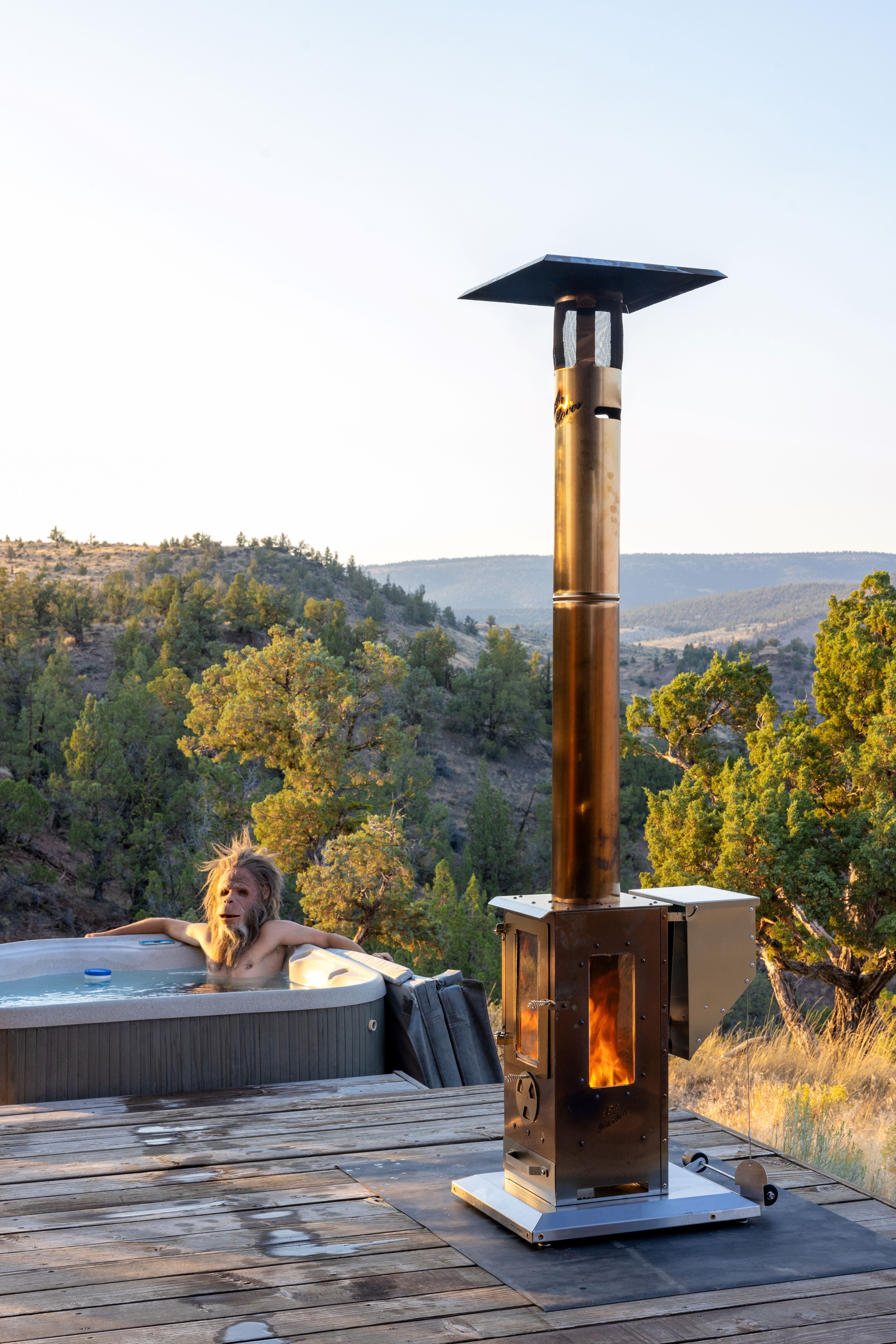 Big Timber - Wood Pellet Patio Heater For the Outdoorsman Timber Stoves