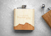 Not All Who Wander Are Lost - Wooden Hip Flask For the Bar Autumn Woods