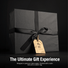 Gift box for Japanese crystal whisky glasses with satin bow and hanging tag