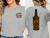 Whiskey Is Liquid Sunshine Bottle Design Graphic T-Shirt
