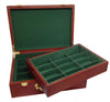 King of Spades - Premium 500 Capacity Mahogany Wooden Poker Chip Case