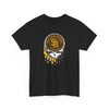 Black San Diego Padres logo graphic T-shirt with dripping skull chest print