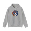 New York Mets hoodie in light gray with front Stealie skull logo