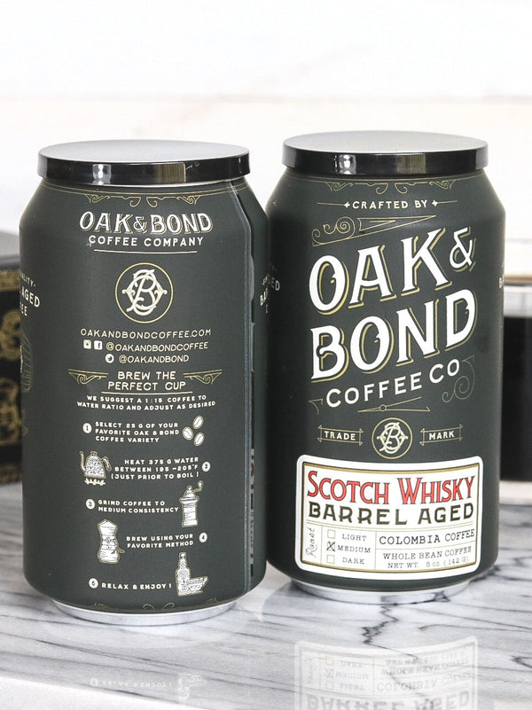 Scotch Whisky and Espresso Bourbon Barrel Aged Coffee Box