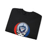 Black crewneck sweatshirt with Toronto logo skull graphic centered on the chest