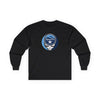 Long-sleeve T-shirt in black with Tampa Bay logo patch graphic on chest.