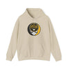 Sand beige Pittsburgh hoodie with front pouch pocket, drawstring hood, and Stealie logo