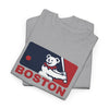 Charcoal t-shirt set with Boston bear mascot “BOSTON” logo front graphic