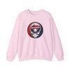 Light pink crewneck sweatshirt with Washington logo graphic on the front
