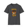 Charcoal gray T-shirt with front graphic of wolf head and “Grateful Dead” lettering