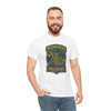 White short-sleeve t-shirt with Brewers skeleton logo on front, worn by man