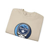 Sand crewneck sweatshirt with Tampa Bay Rays Stealie circular logo graphic