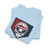 Light blue short-sleeve T-shirt with large Washington Nationals logo graphic on chest