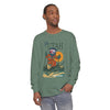 Green long-sleeve T-shirt with Ski Utah front graphic and crew neckline