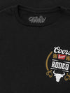 Coors Banquet Beer Rodeo Bull Double Sided Long Sleeve T-Shirt - Black