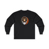 San Francisco Giants black long-sleeve T-shirt with Stealie skull emblem front
