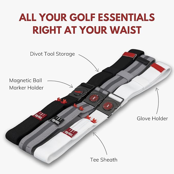 THE BYRD GOLF BELT ✶ Black