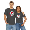 Charcoal gray short-sleeve T-shirt with circular P skull team logo