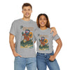 Sport grey T-shirt with Ski New Mexico retro ski graphic on the chest