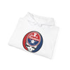 White hoodie folded with front circular Philadelphia Phillies logo