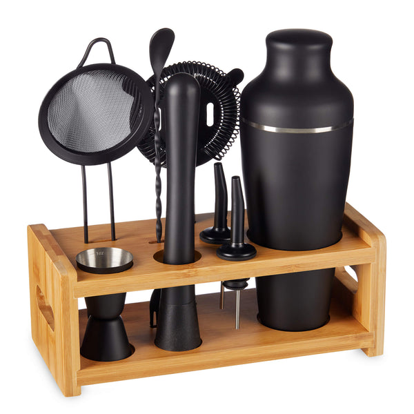 8-Piece Cocktail Shaker Set with Stand For the Bar Lemonsoda