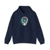 Seattle Mariners hoodie in navy with front circular logo, hood drawstring, kangaroo pocket