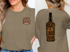 Whiskey Is Liquid Sunshine Bottle Design Graphic T-Shirt
