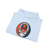 Light blue pullover hoodie with Houston Astros Stealie front logo