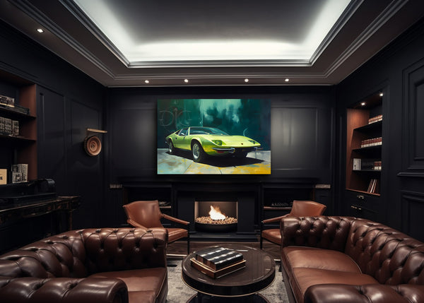 De Tomaso Pantera - Gallery Wrapped Canvas For the Man Cave GJG Studios
