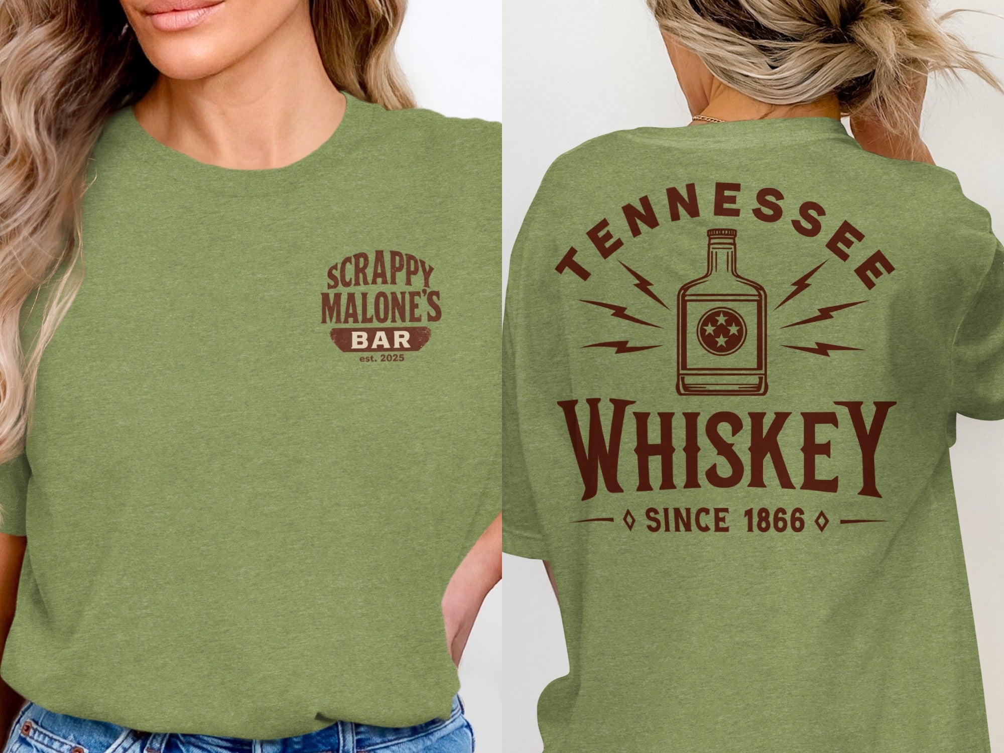Tennessee Whiskey Bottle Since 1866 Graphic T-Shirt