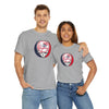 Sport gray T-shirt with Yankees Stealie skull logo graphic on chest