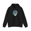 Seattle Mariners hoodie in black with front circular logo, hood drawstring, kangaroo pocket