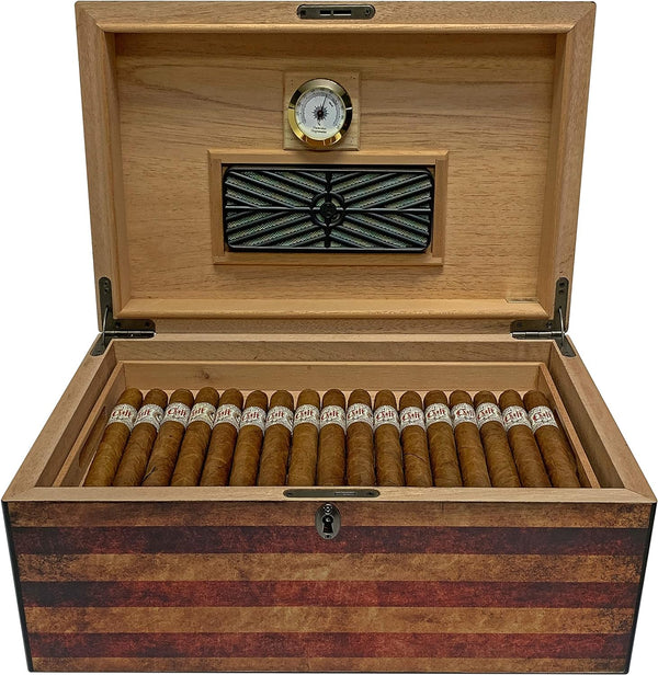 Old Glory Cigar Humidor For the Bar Quality Importers