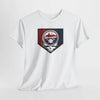 White short-sleeve T-shirt with Washington team crest graphic on the chest