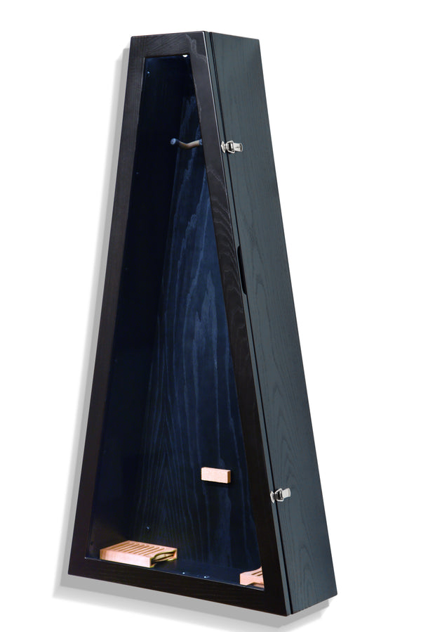ClimaCase Triangle Humidor - Northern White Ash with Piano Black