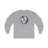 Sport grey long sleeve T-shirt with circular LA skull logo