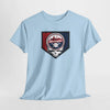 Light blue short-sleeve T-shirt with Washington team crest graphic on the chest