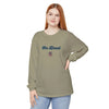 Green long-sleeve crewneck T-shirt with "One Dead" bear graphic