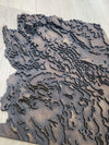 Arizona Topographical Map - Layered Wood Sign For the Man Cave Arizona Copper Beard