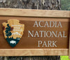 Acadia National Park – Wood Replica Entrance Sign For the Outdoorsman Tiny Wooden Signs