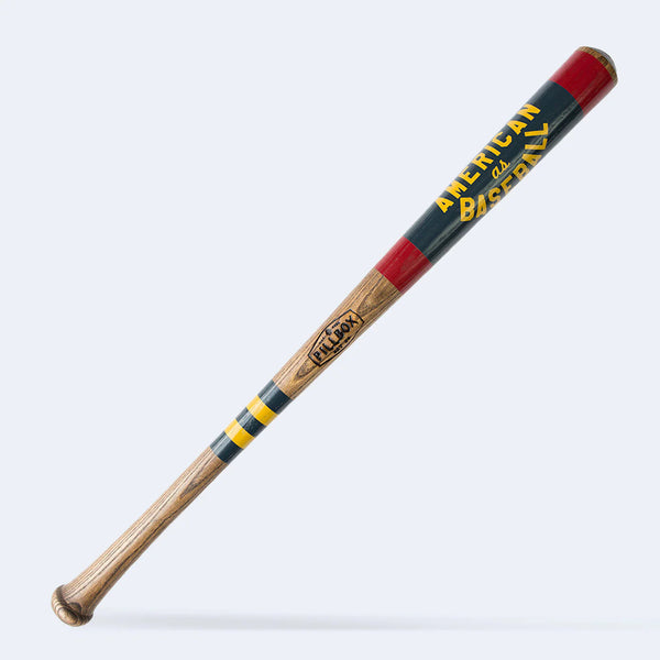 "American as Baseball"  - Baseball Art Bat