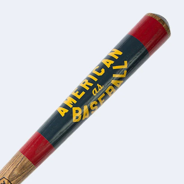 "American as Baseball"  - Baseball Art Bat